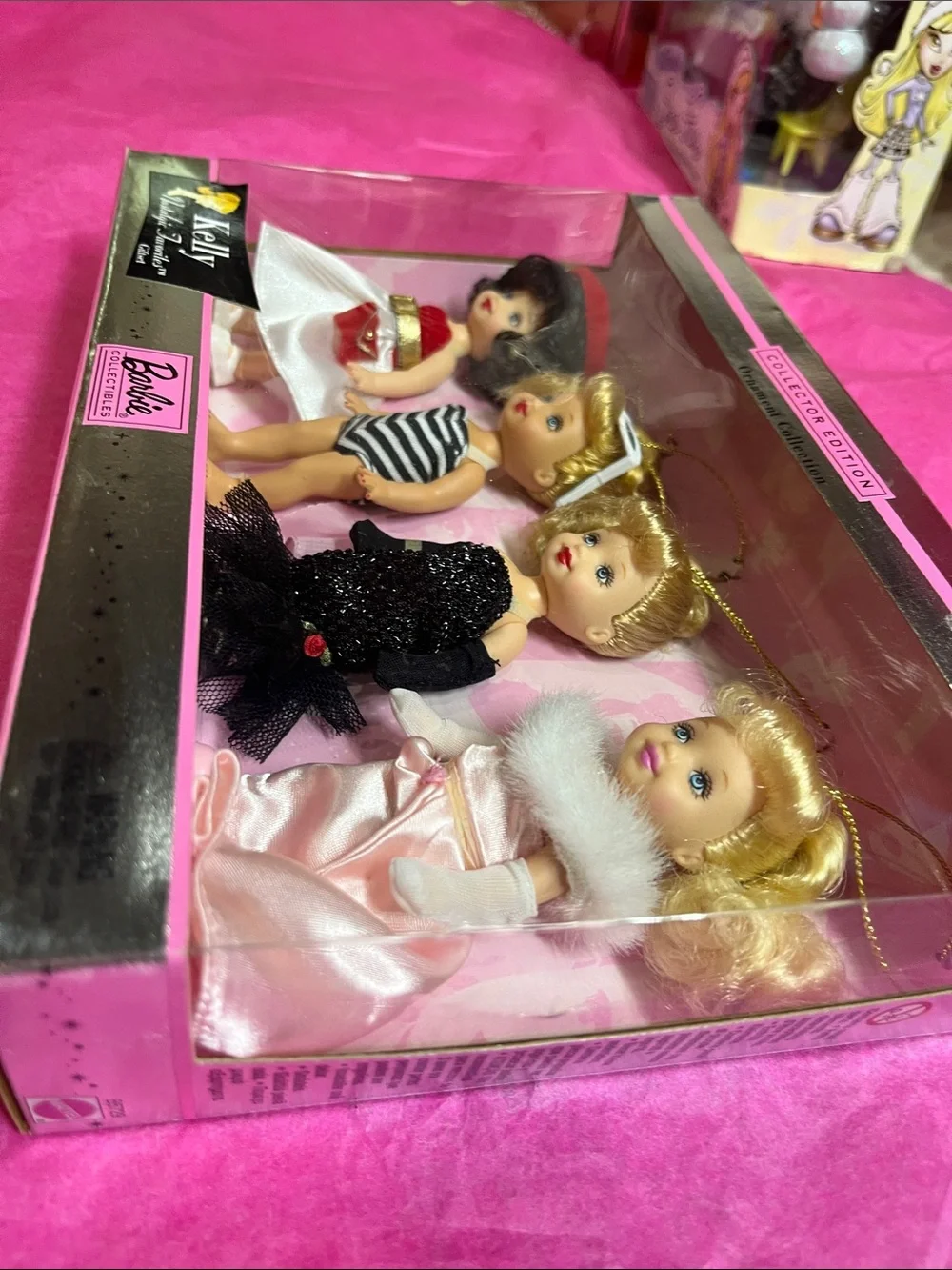 Mattel Kelly Collector Edition 4-Piece Doll Giftset - Pink, Black, White, Red